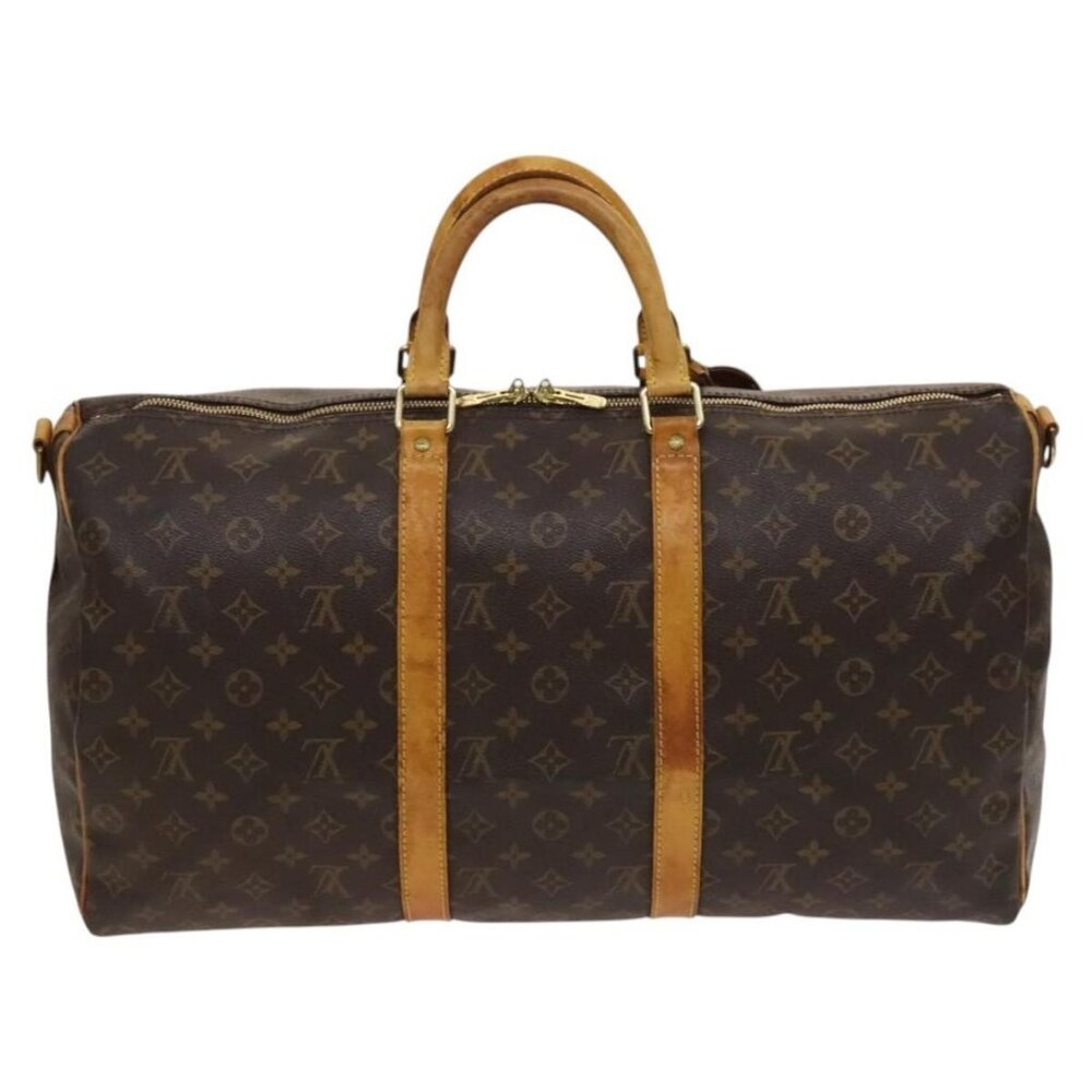 LOUIS VUITTON Monogram Keepall Bandouliere 50 Boston Bag M41416 LV Auth 125289 - Picture 3 of 16